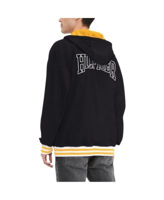 Men's Black Pittsburgh Steelers Aaron Quarter-Zip Hoodie