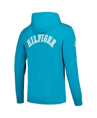 Men's Aqua Miami Dolphins Morgan Long Sleeve Hoodie T-shirt
