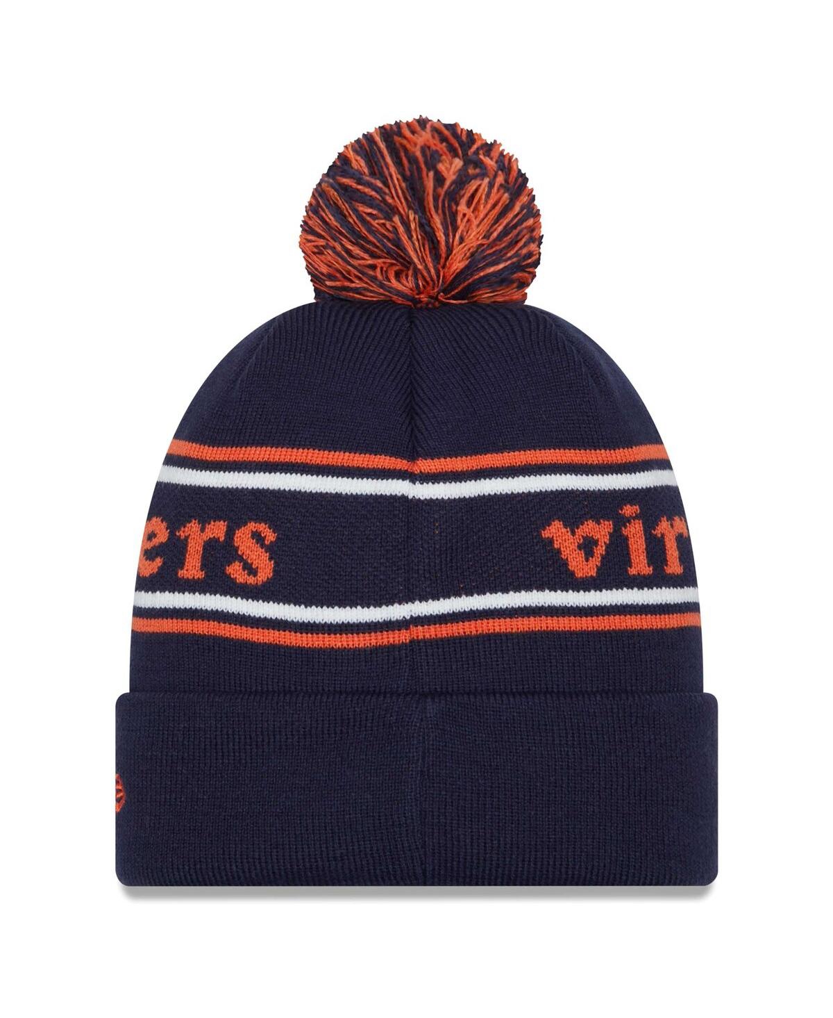 Men's New EraVirginia Cavaliers MarqueeCuffed Knit Hat with Pom - Navy