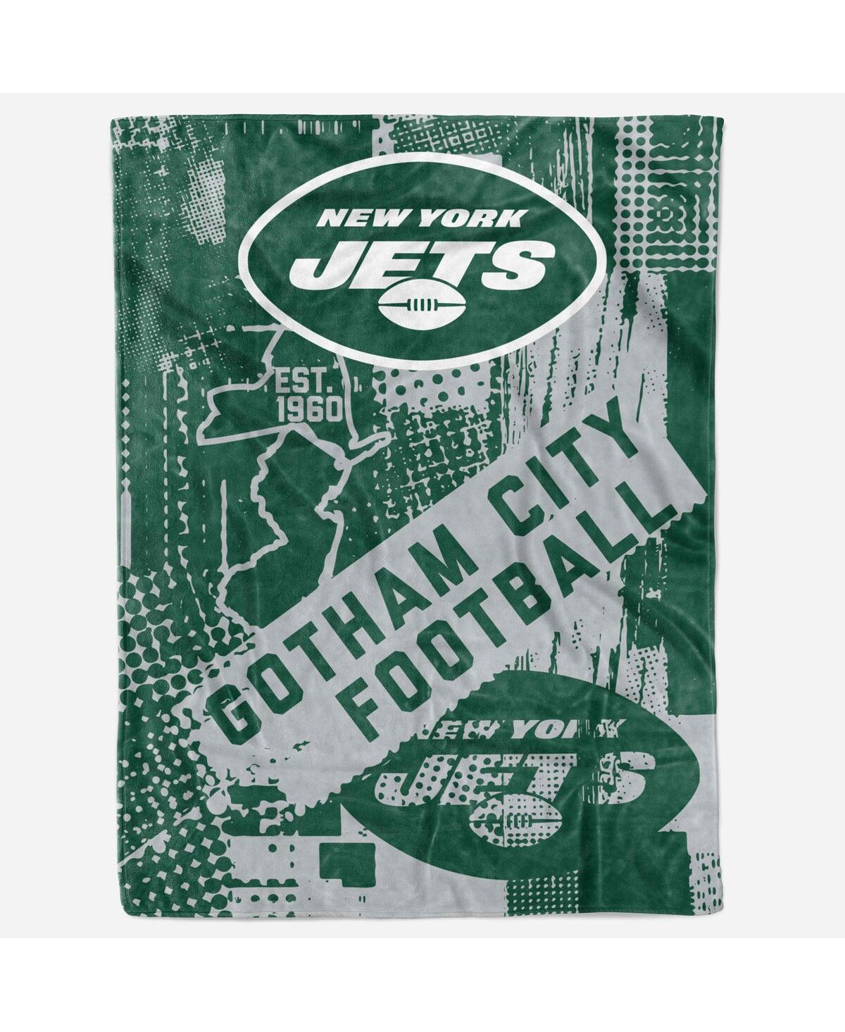 Logo Brands New York Jets 60" X 80" Hometown Blanket In Green