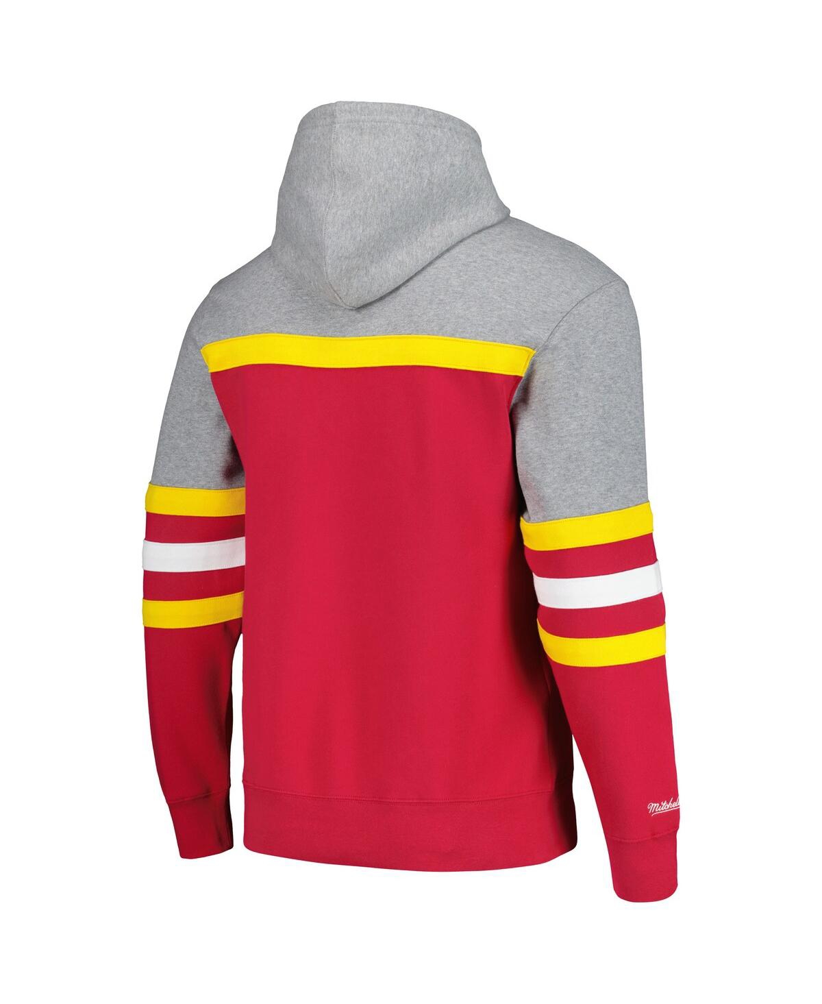 Shop Mitchell & Ness Men's  Cardinal Usc Trojans Head Coach Pullover Hoodie