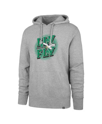 Men's Gray Philadelphia Eagles Fly Eagles Fly Regional Headline Pullover Hoodie