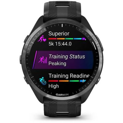 Titanium Bezel Running Watch With Silicone Carbon Gray Strap Unisex Smartwatch