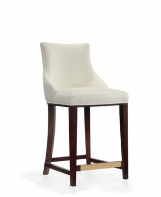 Shubert Leatherette Upholstered Counter Stool
