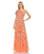 Macys orange dress store