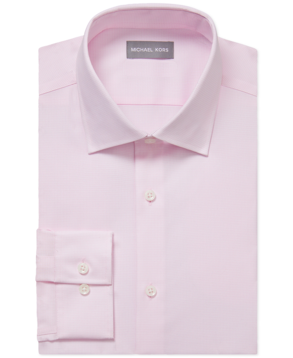 Michael Kors Men's Regular Fit Airsoft Stretch Ultra Wrinkle Free Dress Shirt In Light Pink