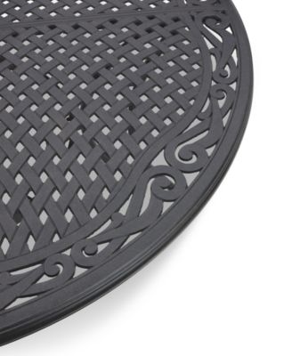 Wythburn Mix and Match 60" Round Cast Aluminum Outdoor Dining Table, Created for Macy's