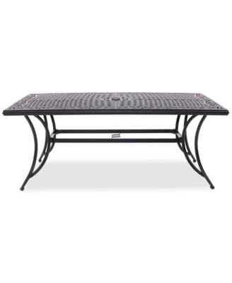 Wythburn Mix and Match 72"x 38" Cast Aluminum Outdoor Dining Table, Created for Macy's