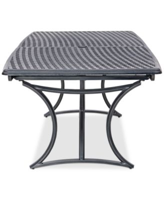 Wythburn Mix and Match 110"x 42" Cast Aluminum Outdoor Extension Dining Table, Created for Macy's