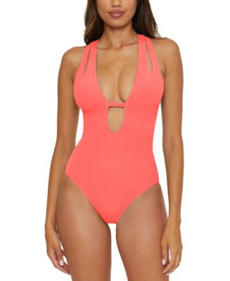 Women s Pucker Up Tear Drop One Piece Swimsuit