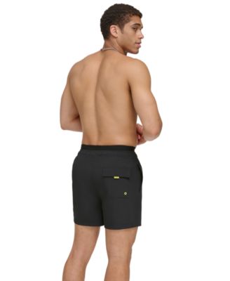 Men's Logo Elastic Waist Modern Euro 5" Volley Swim Trunks