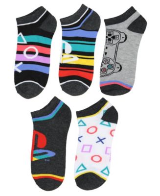 PlayStation Socks Video Game Console 5 Pack Adult Unisex No Show Ankle ...