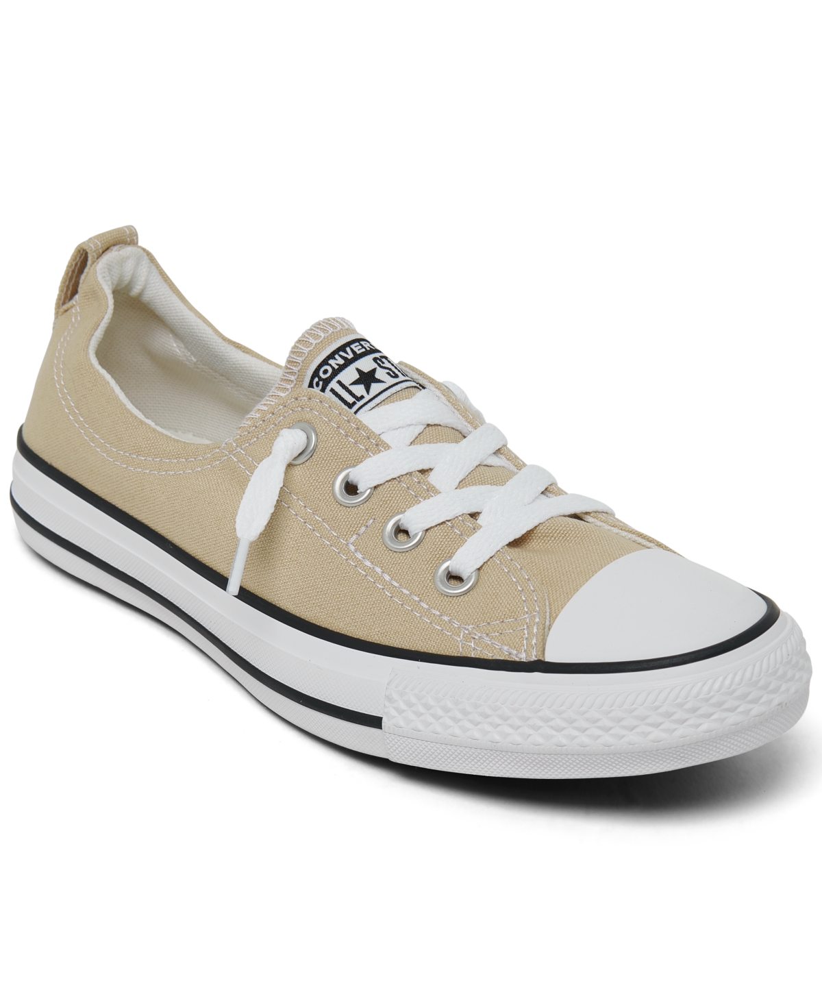 Shop Converse Women's Chuck Taylor All Star Shoreline Low Casual Sneakers From Finish Line In Nutty Granola,white,black