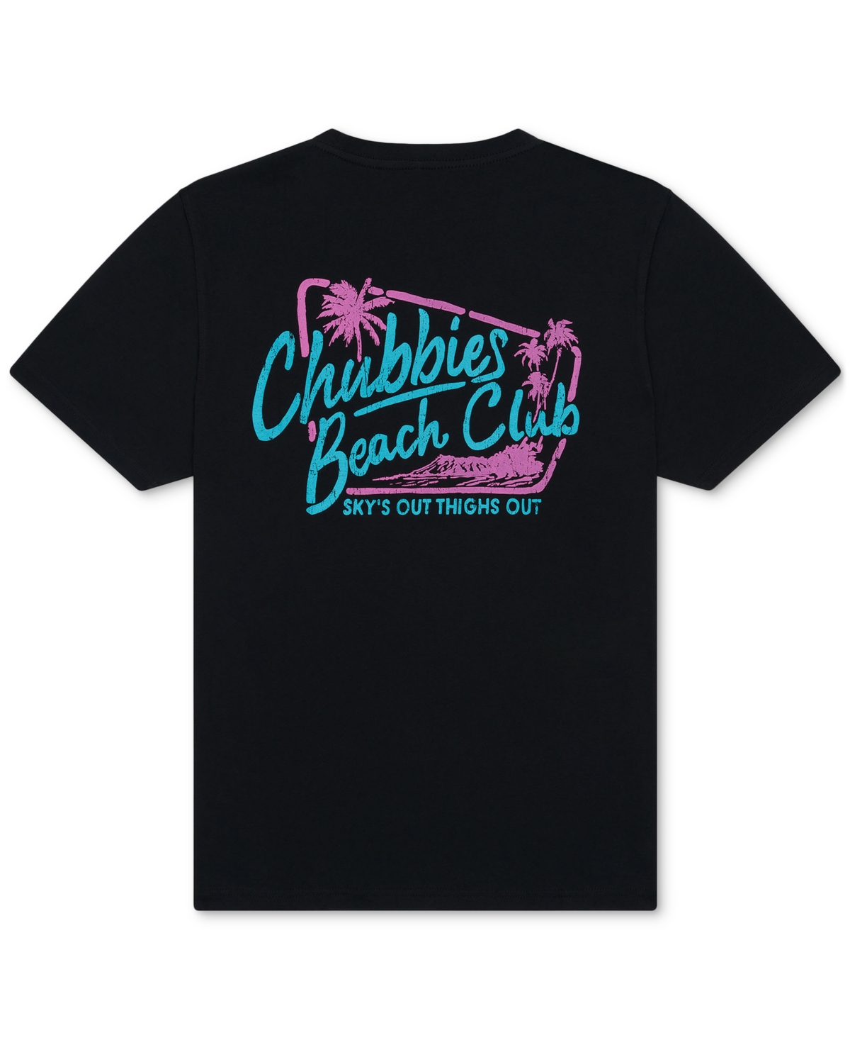 Chubbies Men's The Club Soto Relaxed-Fit Logo Graphic T-Shirt - Black - Solid