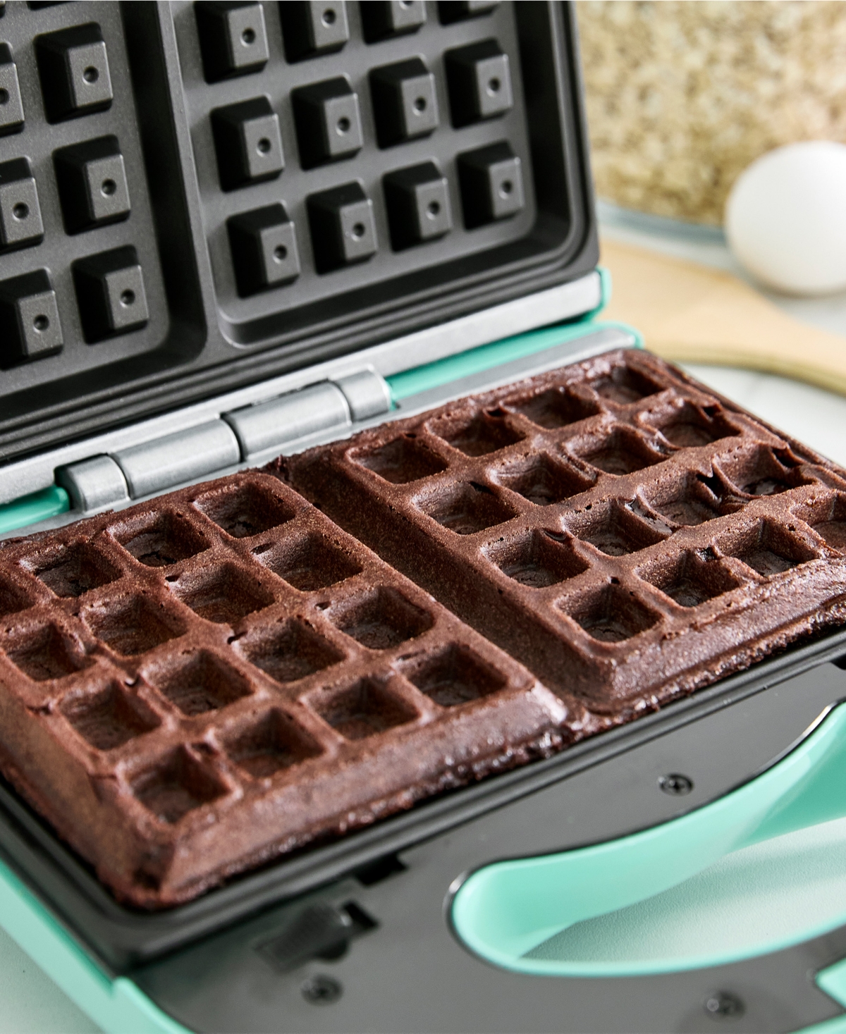 Shop Greenlife -electric Xl Waffle Sandwich Maker In Turquoise