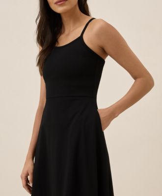 Women's Organic Cotton Fit & Flare Midi Dress - Shorty