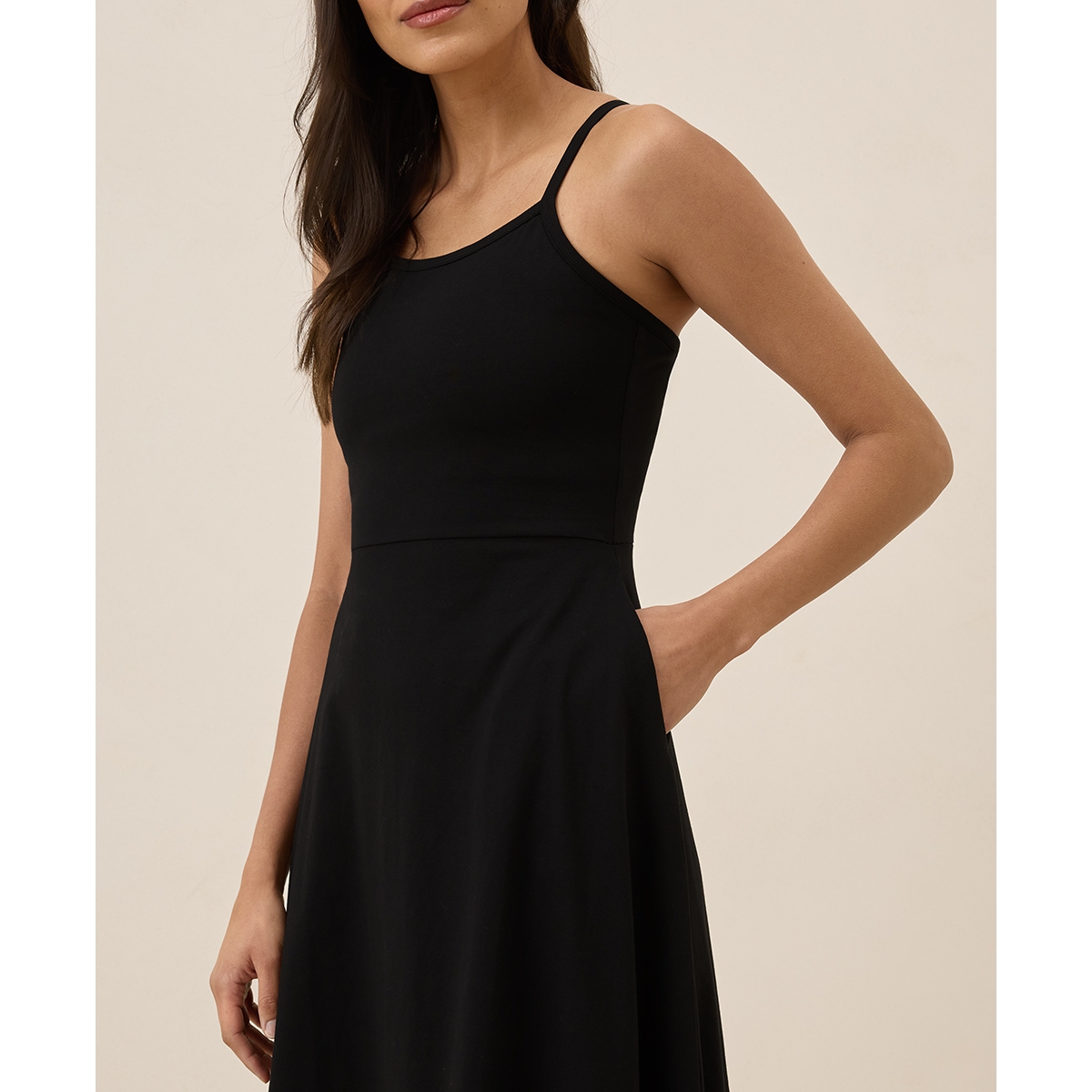 Pact Women's Organic Cotton Fit & Flare Midi Dress - Shorty