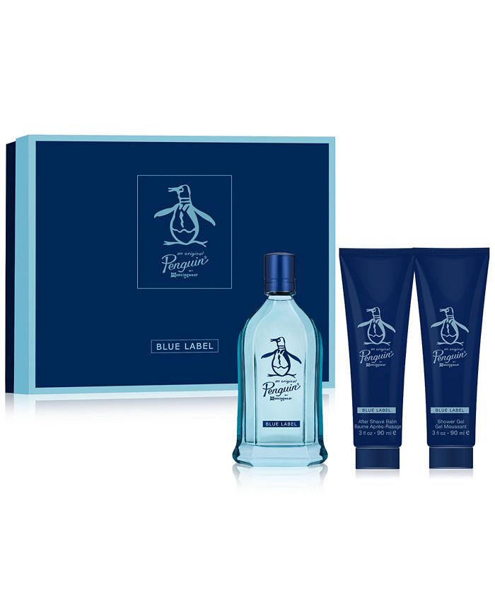 Original Penguin Men's 3Pc. Blue Label Eau de Toilette Gift Set Macy's