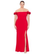 Macys plus discount size evening dresses