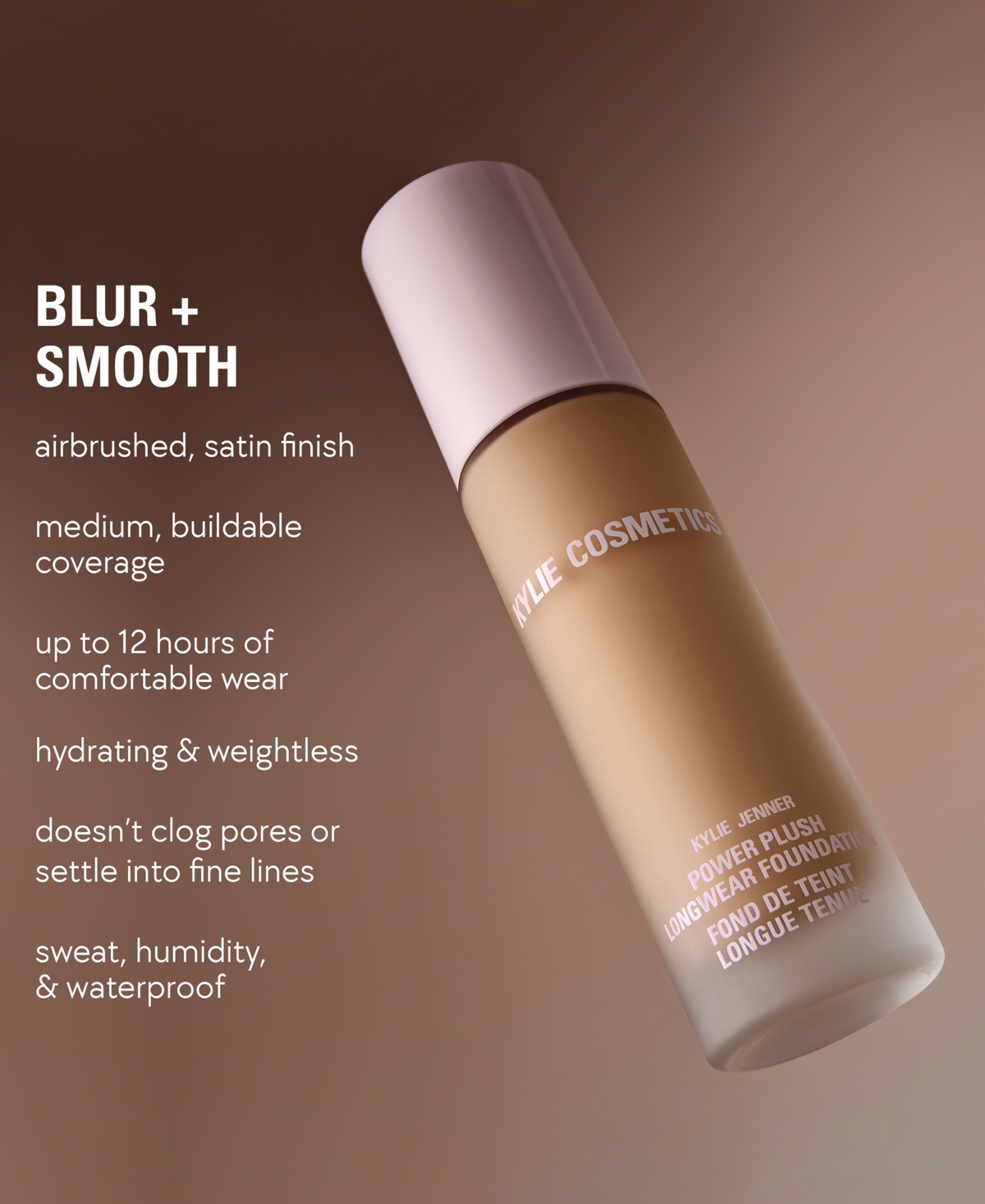 Kylie Cosmetics Power Plush Longwear Foundation, 1 oz. - 8WN