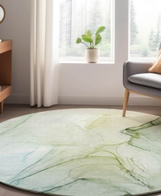 Odyssey Washable OY2 8' x 8' Round Area Rug