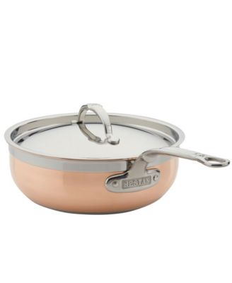 CopperBond Copper Induction 3.5-Quart Covered Essential Pan with Helper Handle