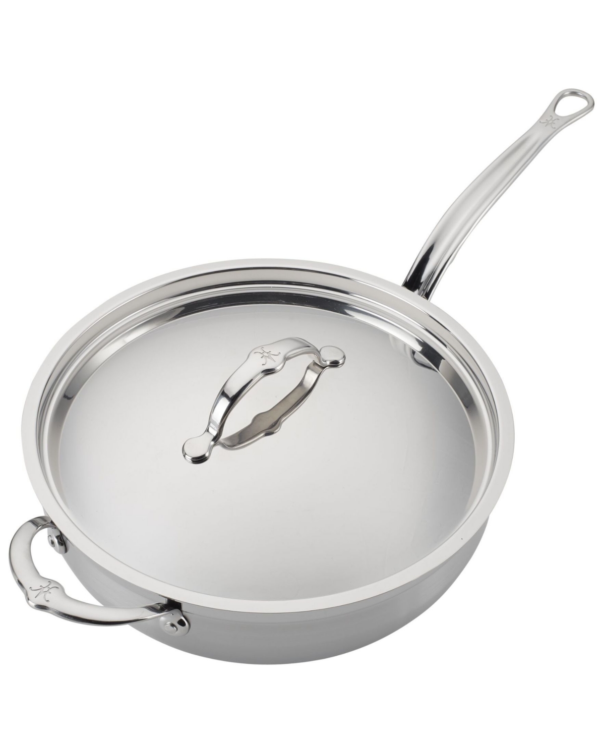 Hestan Probond Clad Stainless Steel 5-quart Covered Essential Pan With Helper Handle In Silver