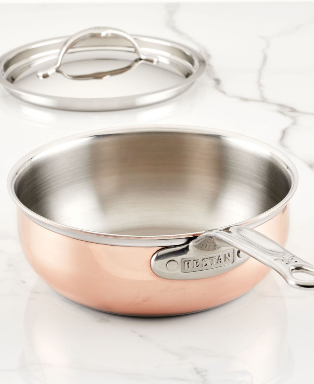 Shop Hestan Copperbond Copper Induction 2-quart Covered Saucier