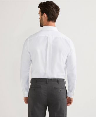 Men's Tailored Fit No Iron Solid Supima Cotton Oxford Dress Shirt