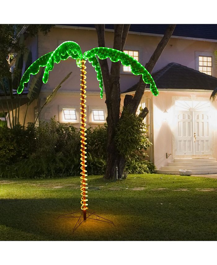 Slickblue 7 Feet LED Prelit Palm Tree Decor with Light Rope Macy's