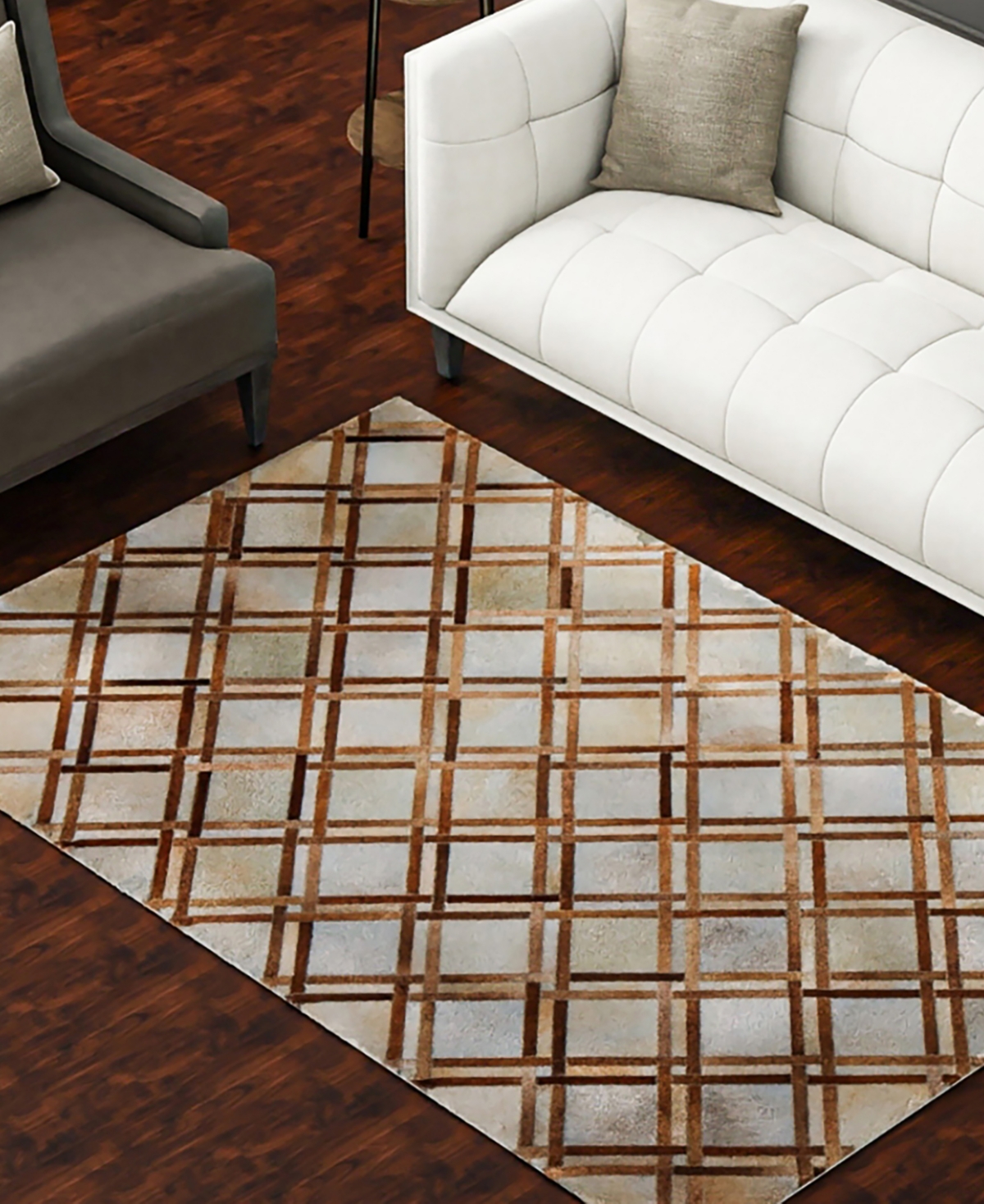Shop Bb Rugs Cowhide H43 8' X 10' Area Rug In Camel