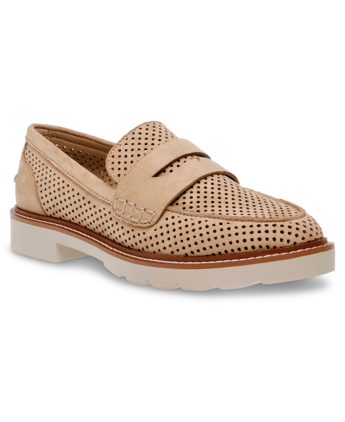 Anne Klein Women's Elia Perforated Penny Loafers
