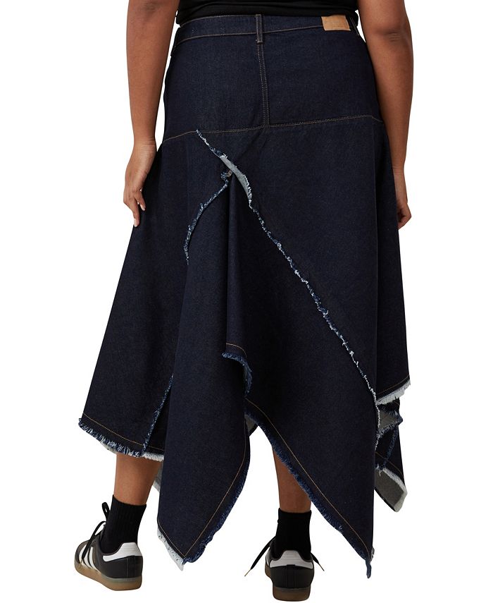 COTTON ON Women's Harper Denim Midi Skirt - Macy's