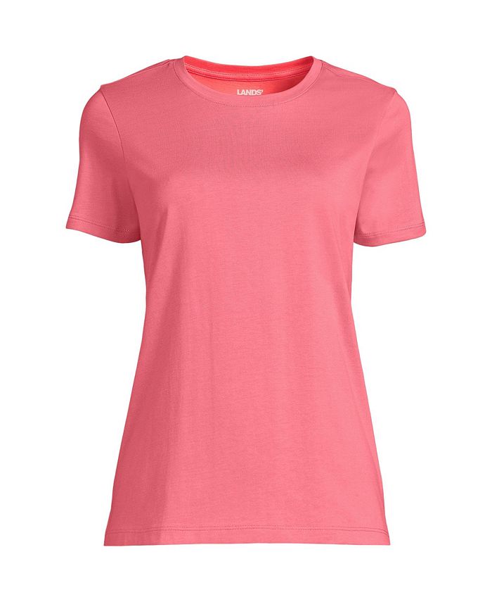 Lands' End Women's Tall Relaxed Supima Cotton Short Sleeve Crewneck T ...