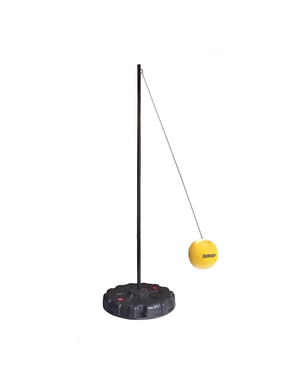 Tetherball Set with Fillable Base - Black & Yellow - Yellow