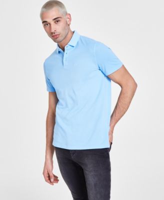 A|X Armani Exchange - Men's Regular-Fit Solid Piqu&eacute; Polo Shirt