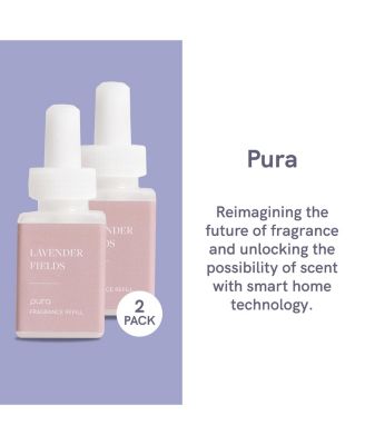 - Lavender Fields - Smart Home Air Diffuser Fragrance - Smart Home Scent Refill - Up to 120-Hours of Premium Fragrance per Refill - Clean Diffuser Fragrance for Home, Office & Apartment - 2 Pack