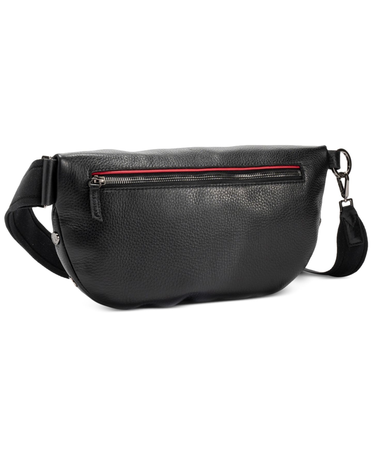 Женская сумка Hammitt Charles Medium Leather Crossbody Handbag, цвет: Чёрный / Графитовый — фото 2