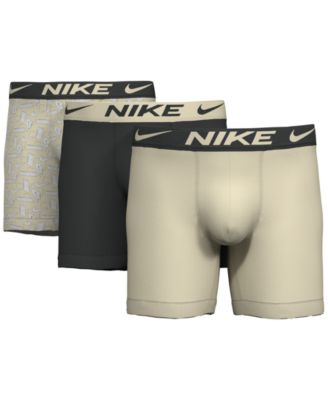 나이키 Nike Mens 3-Pk. DRI-Fit Essential Micro Boxer Briefs,TECHGEN PRINT/ANTHRACITE/COCONUT MILK