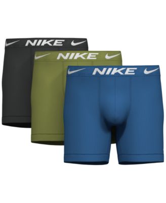 나이키 Nike Mens 3-Pk. DRI-Fit Essential Micro Boxer Briefs,Star Blue/pear/anthracite