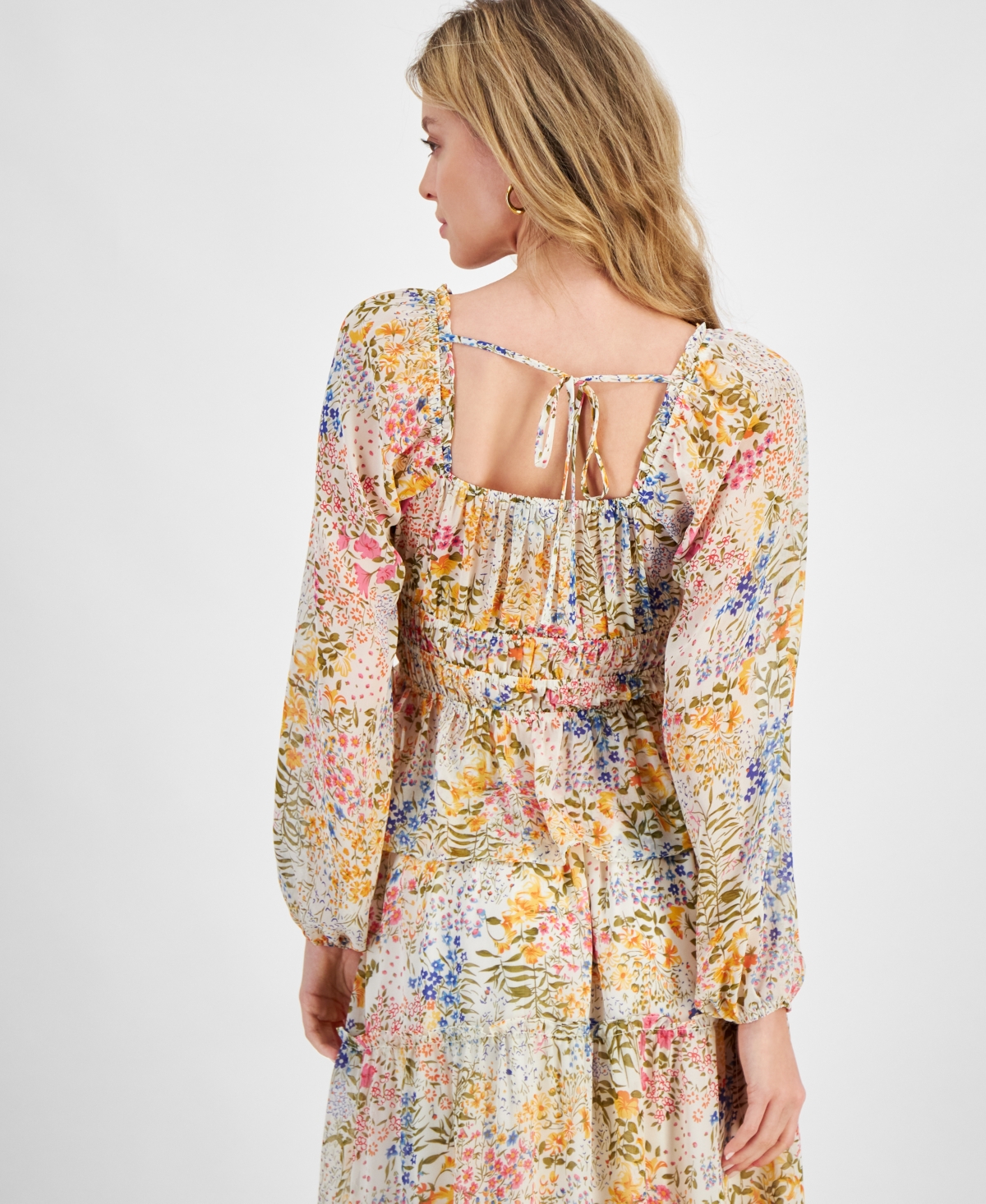 Lucy Paris Women's CamelliaPrint Smocked Top - Floral
