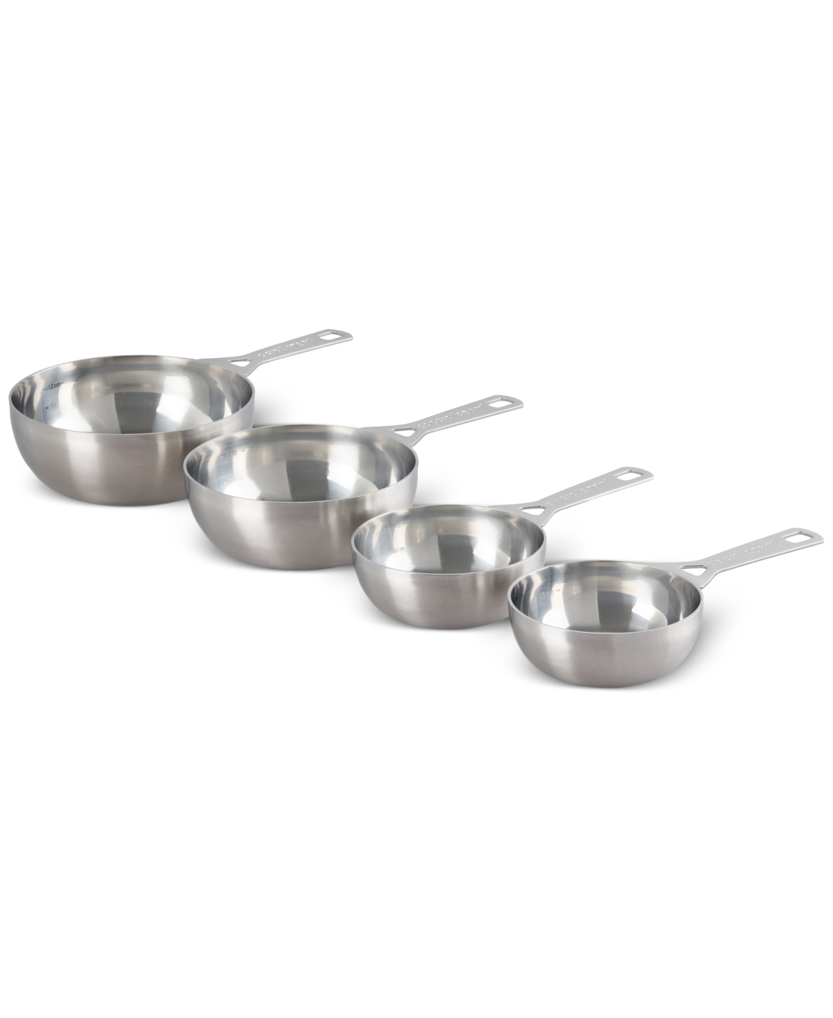 Le Creuset Stainless Steel Batch Measuring Cups, Set Of 4 In Stainless Steel