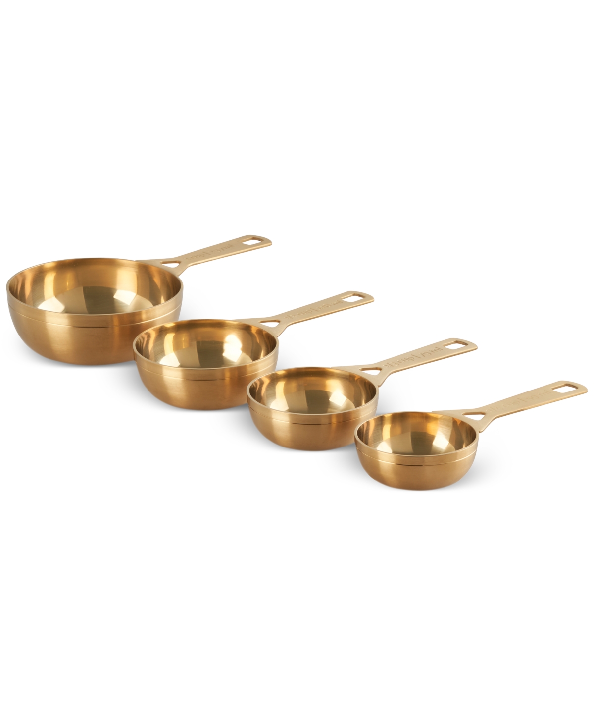 Le Creuset Gold-tone Measuring Cups, Set Of 4 In Gold