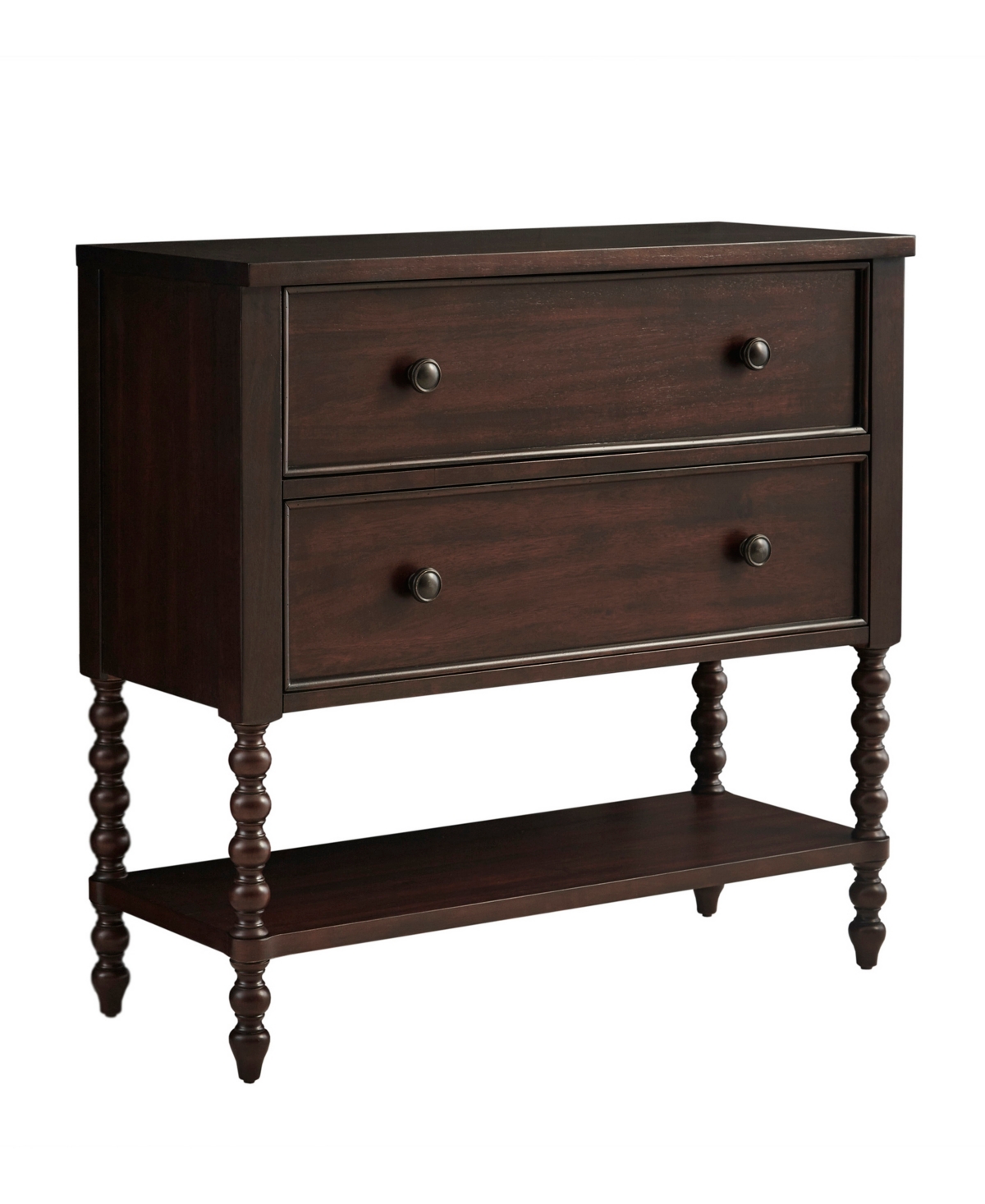 Madison Park Signature Beckett 36" 2 Draer Accent Solid Wood Framed Chest In Morocco Brown