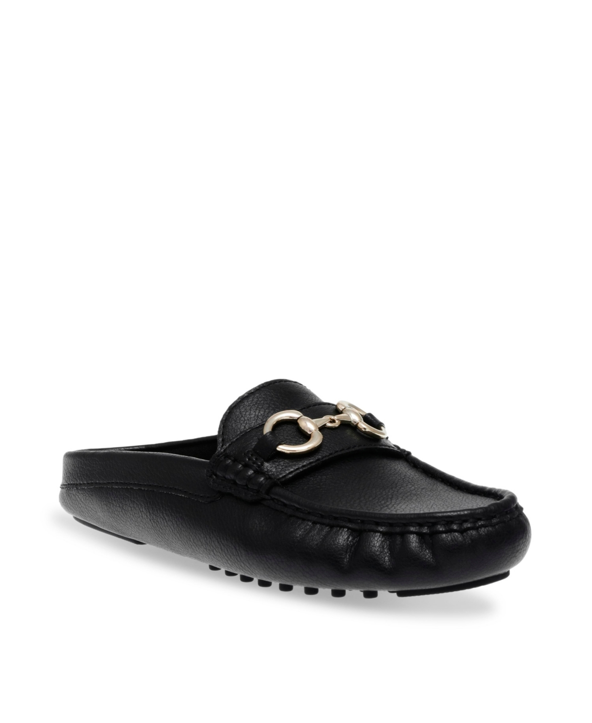 Shop Anne Klein Women's Cooper Slip On Mule Loafers In Black Tumbled