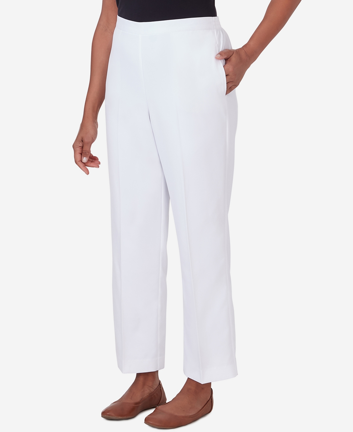 Alfred Dunner Women's Paradise Island Twill Short Length Pants