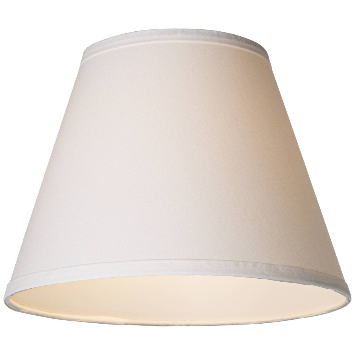 OffSmall Lamp Shade Top x Bottom x High x Slant (Spider) Replacement with Harp and Finial - Springcrest - White