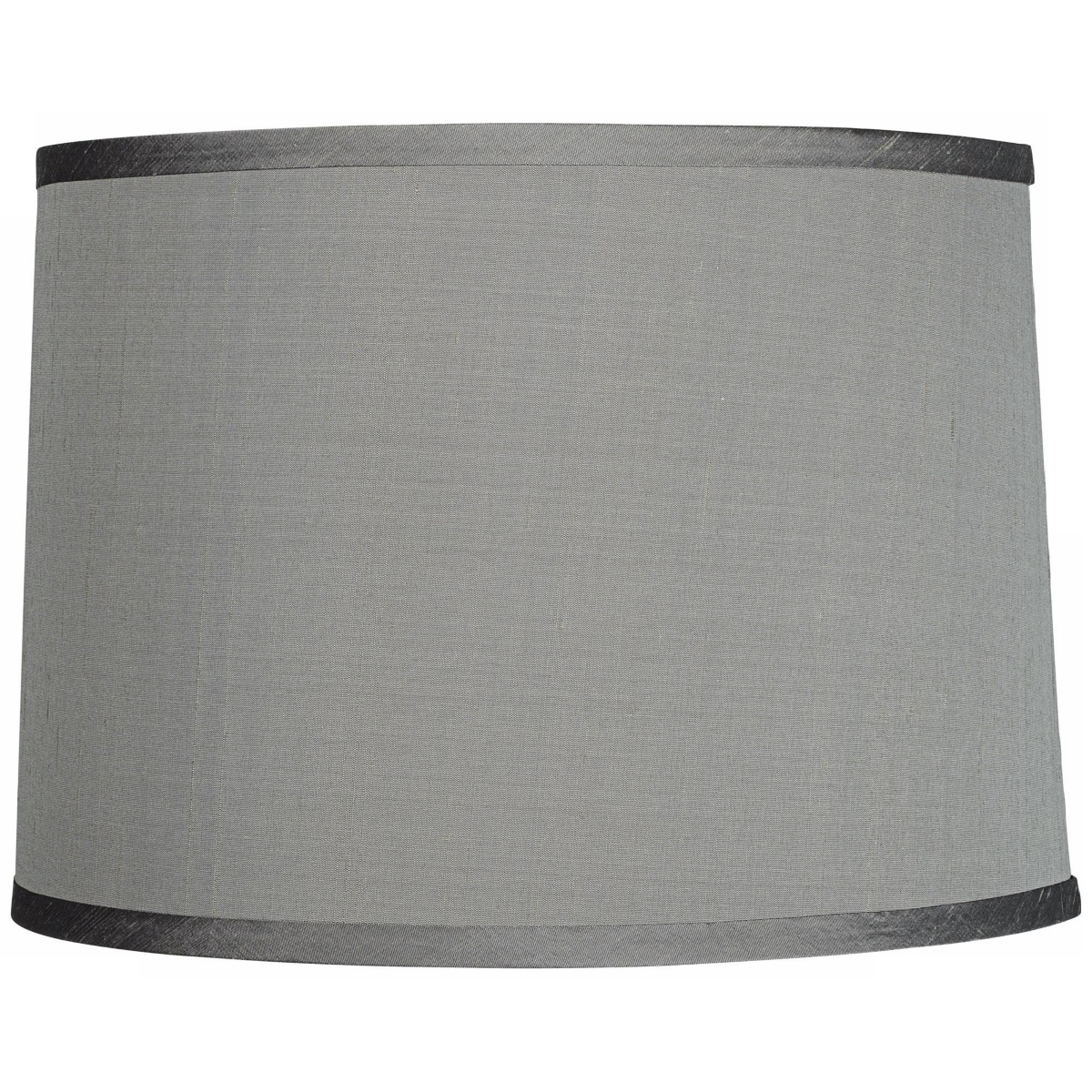 Springcrest Platinum Gray Medium Dupioni Silk Lamp Shade 13" Top X 14" Bottom X 10" Slant X 10" High (spider) Re In Grey