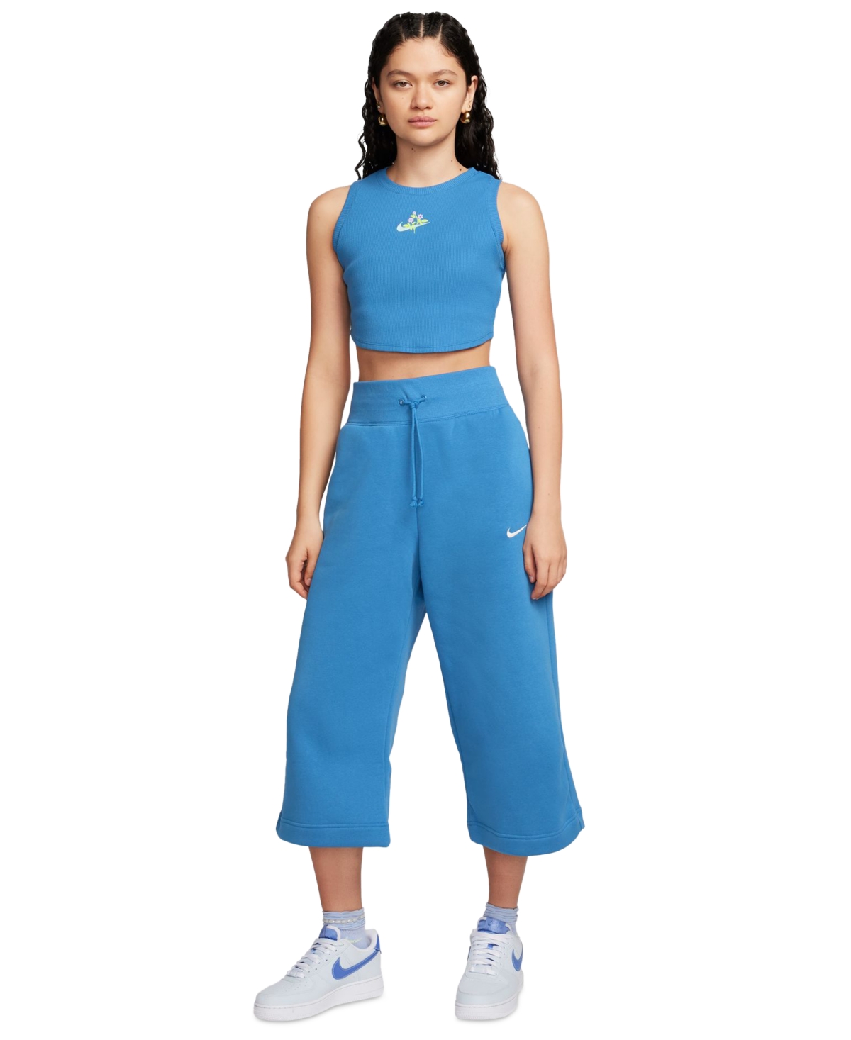 Nike Women's Sportswear Essential Cropped Ribbed Tank Top
