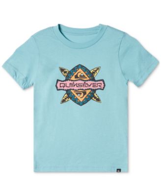 Quiksilver - Toddler & Little Boys Rainmaker Logo Print T-Shirt